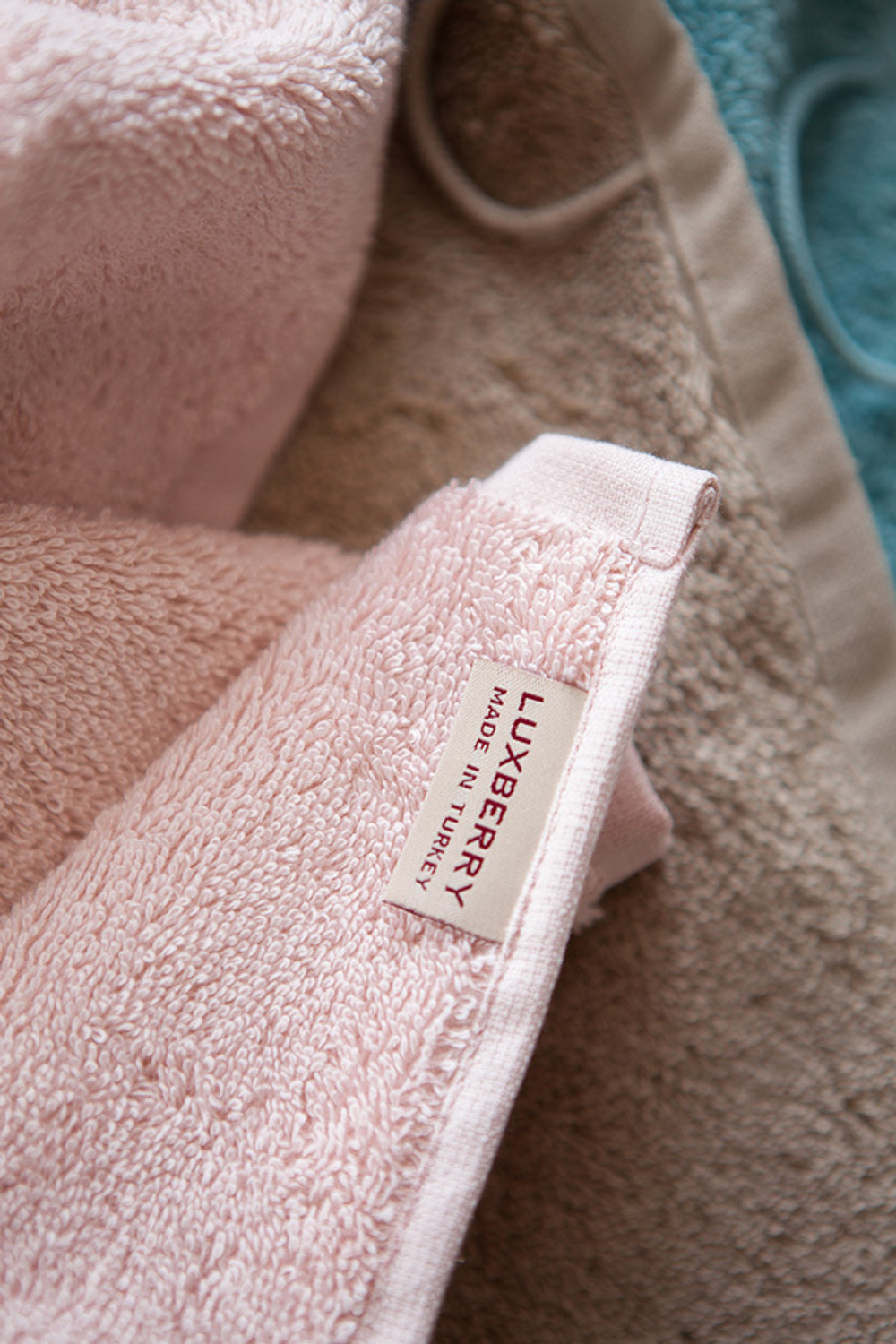 Полотенце Luxberry Teddy дымчатая роза вид