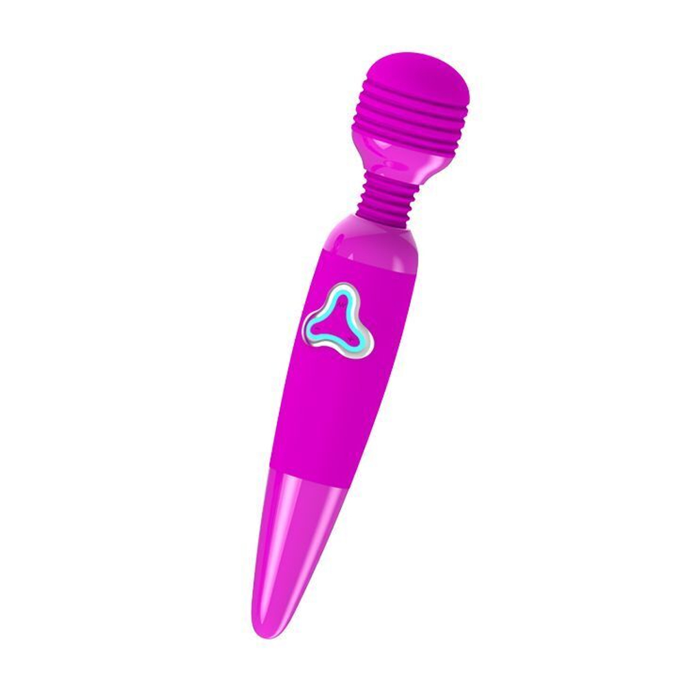 Лиловый вибромассажер Flirtatious Wand - 25 см. (Цвет: лиловый)