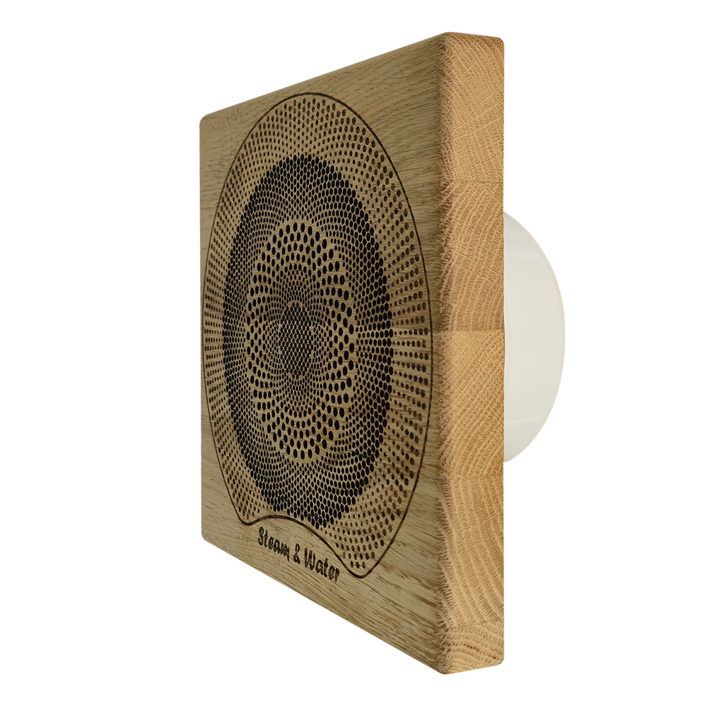 Влагостойкий динамик с декоративной дубовой сеткой SW 525 Wood AMG SQUARE, для бани и сауны