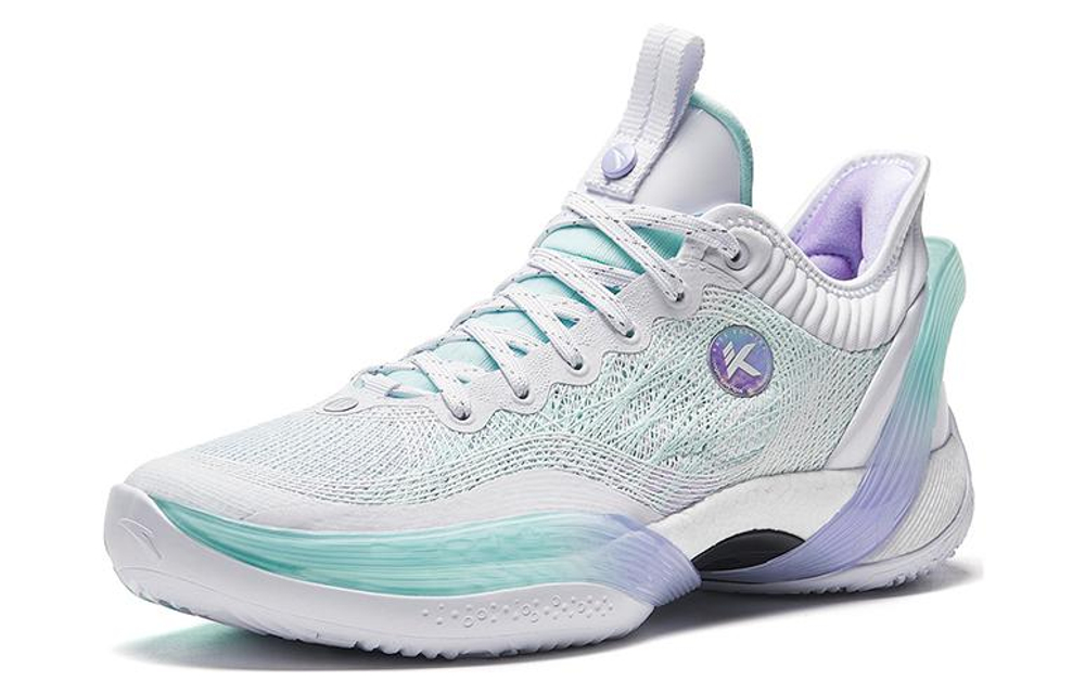 ANTA Three point Rain1.0 Basketball Shoes Men"s Low top White/Green