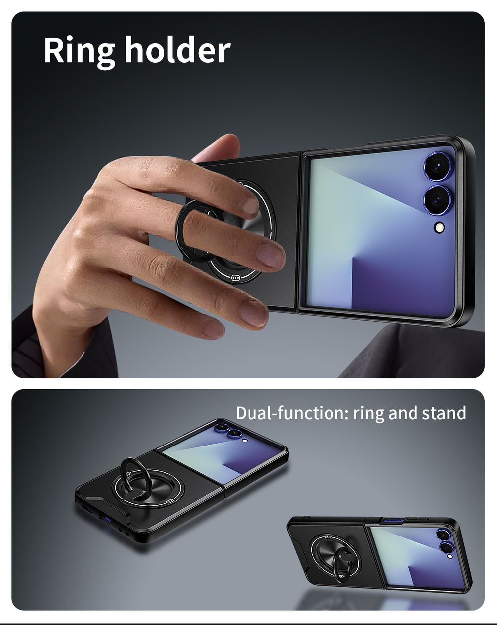 Противоударный чехол Эклипс для Samsung Galaxy Z Flip 5 /Самсунг Гэлекси Зэд Флип 5