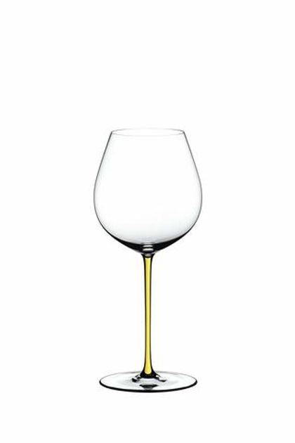 Бокал для красного вина с желтой ножкой 705мл Riedel Fatto a Mano Old World Pinot Noir