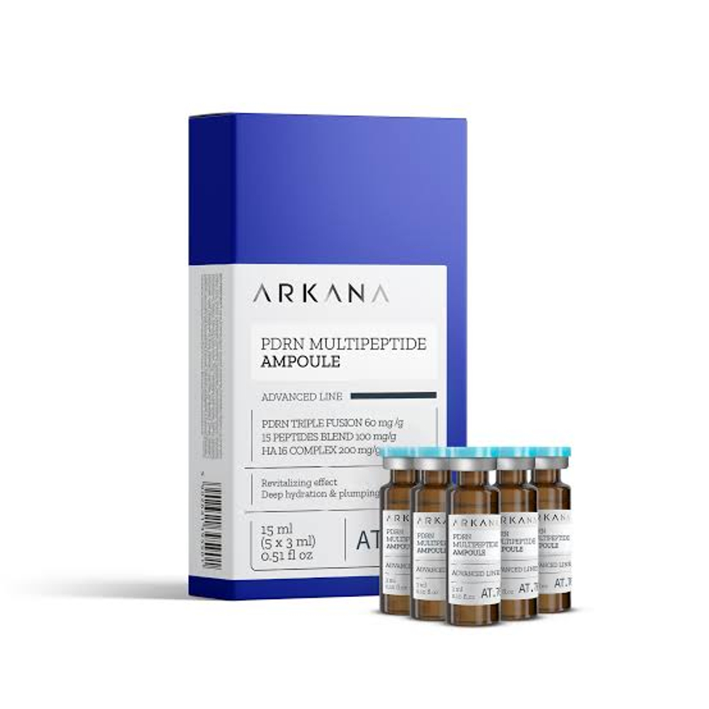 Артикул 74076 PDRN сыворотка с пептидами и гиалуроновой кислотой PDRN Multipeptide Ampoule 5*3 мл