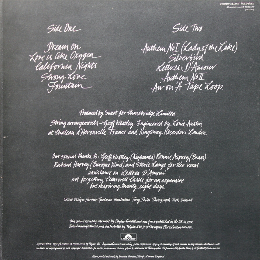 Sweet / Level Headed (LP)
