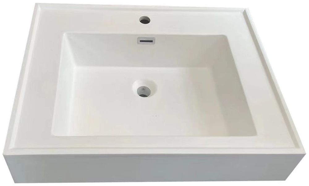 XLP2-70W Раковина каменная 70*50*12 см. белая