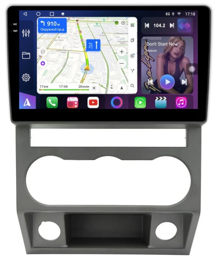 Магнитола для ГАЗель Next, ГАЗон Next - FarCar S500-TS10 монитор 9.5" QLED на Android 14, Быстрая, CarPlay, 4G SIM-слот