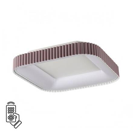7770/56L AVRA LED SN 578 Светильник металл/белый/мокко LED (56Вт+14Вт) 3000-6000K 500х500 IP43 пульт ДУ+подсветка SHARMEL