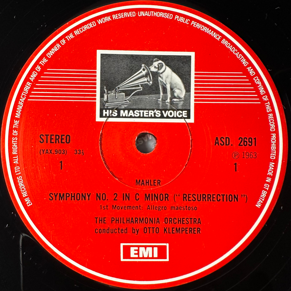 Малер - Симфония № 2 "Воскресение" 2LP (Англия)