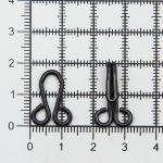 Крючки пришивные 33х12 мм, №10, цв.оксид, 200 шт