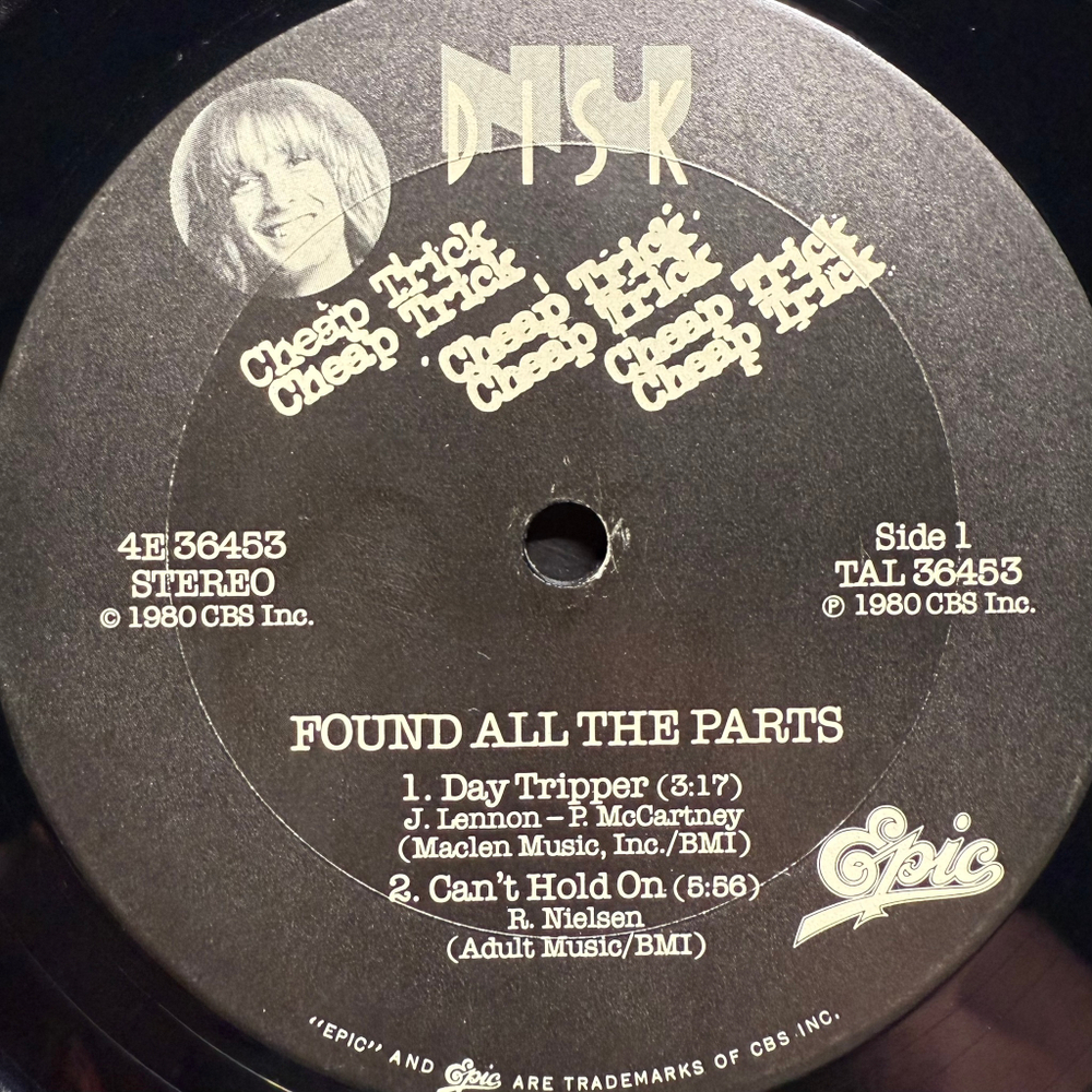 Cheap Trick ‎– Found All The Parts (США 1980г.) 10"