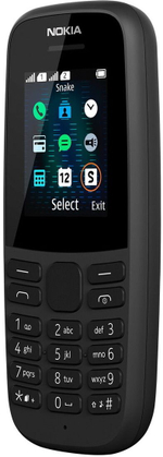 Мобильный телефон Nokia 105, черный (Из Финляндии)