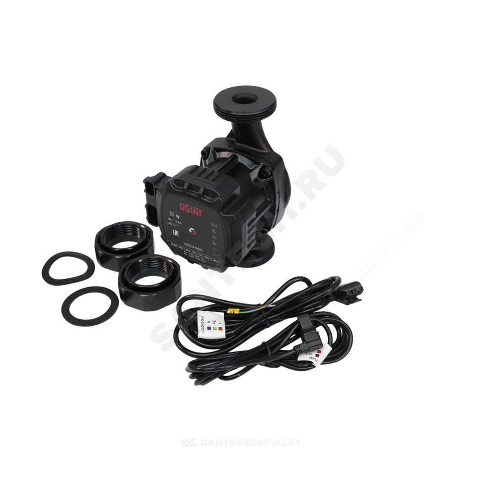 Насос циркуляционный с мокрым ротором HES32-8-180(P) PN10 1х220-240В/50 Гц Ogint