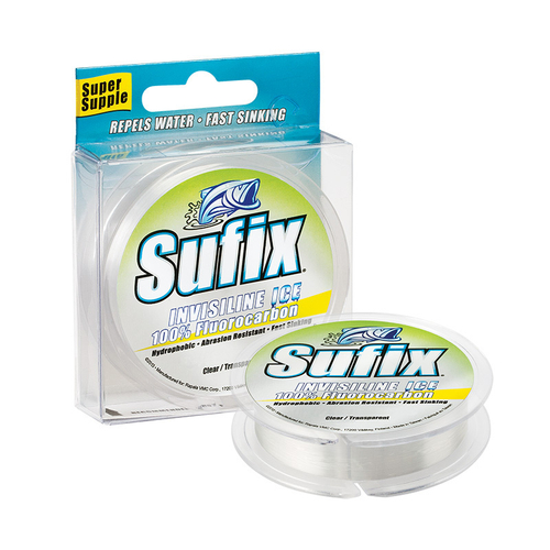 Леска зимняя SUFIX Invisiline Ice Fluorocarbon прозрачная 50м 0.14мм 1,5кг