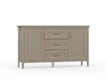 КЛАССИК тумба KOM2D3S (Глиняный серый)