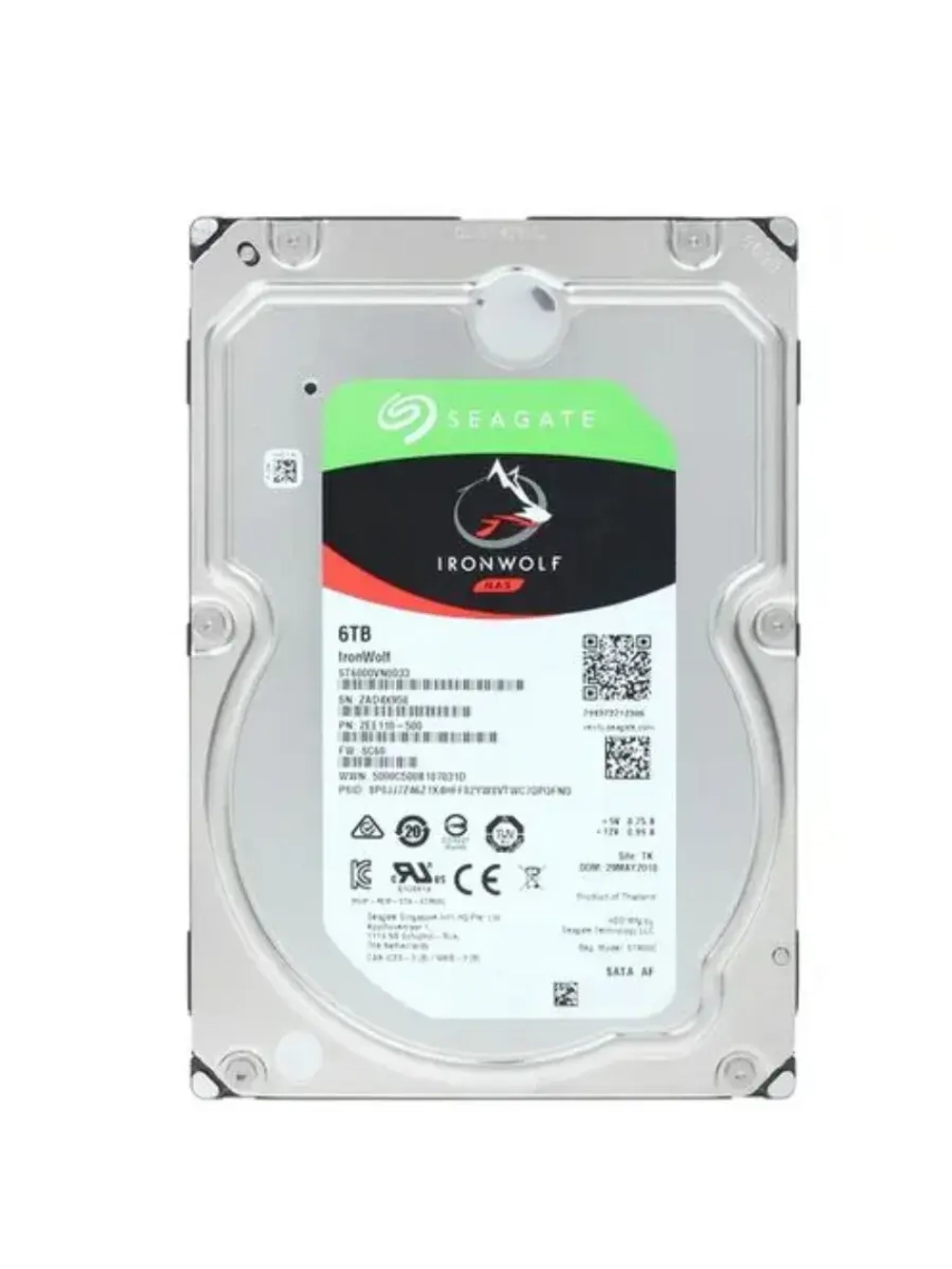 3.5" 6 ТБ Жетский диск IronWolf ST6000VN0033