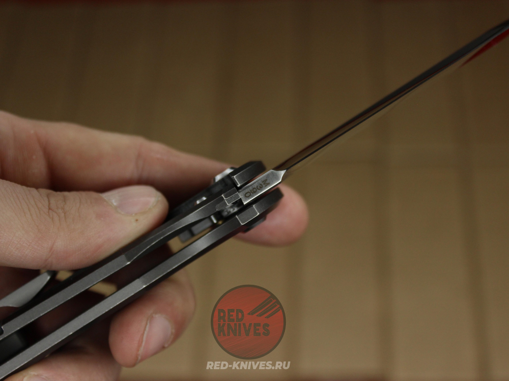 Нож CHAVES KNIVES 229 REDENCION KICKSTOP FLIPPER KNIFE TITANIUM CHISEL RK-432