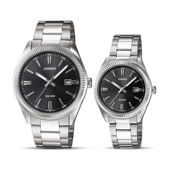 Парные часы Casio Standard: MTP-1302D-1A1 и LTP-1302D-1A1