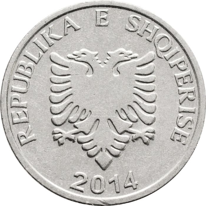 5 леков 2014 Албания XF