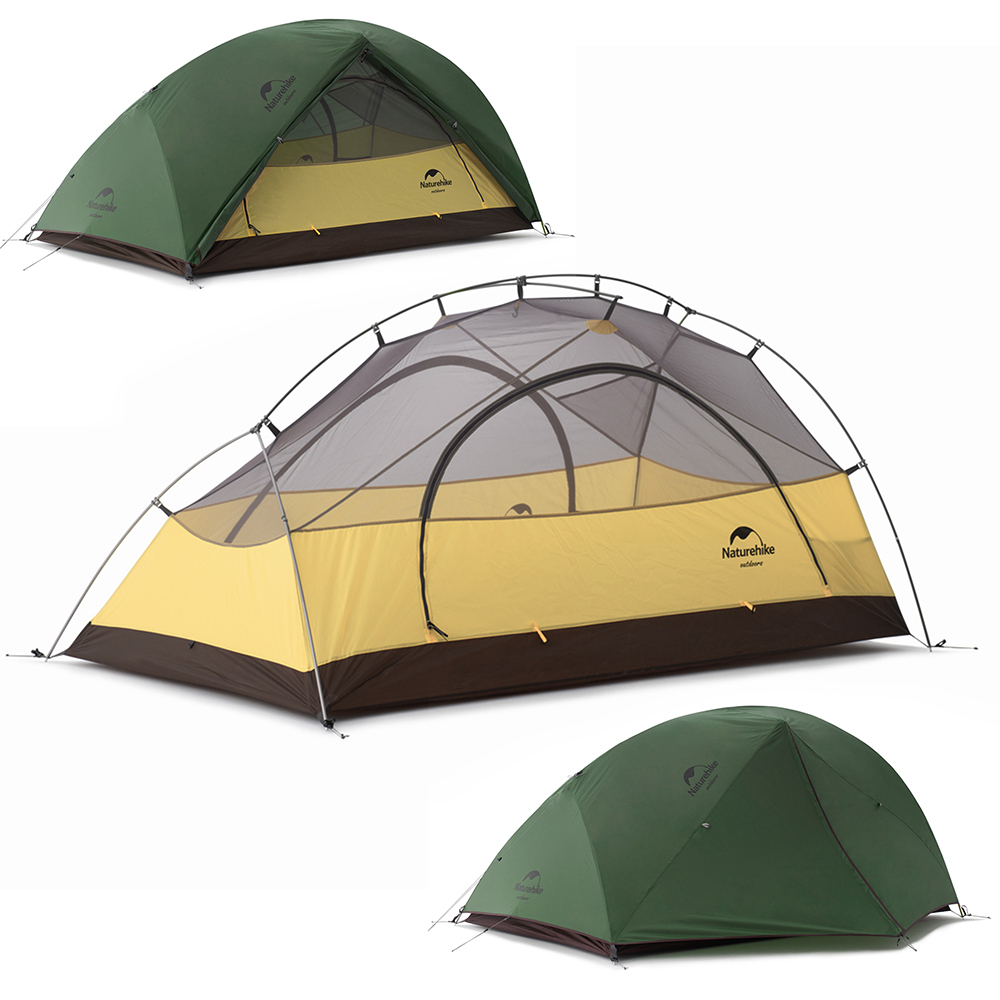 ПАЛАТКА NATUREHIKE СВЕРХЛЕГКАЯ + КОВРИК STAR-RIVER NH17T012-T