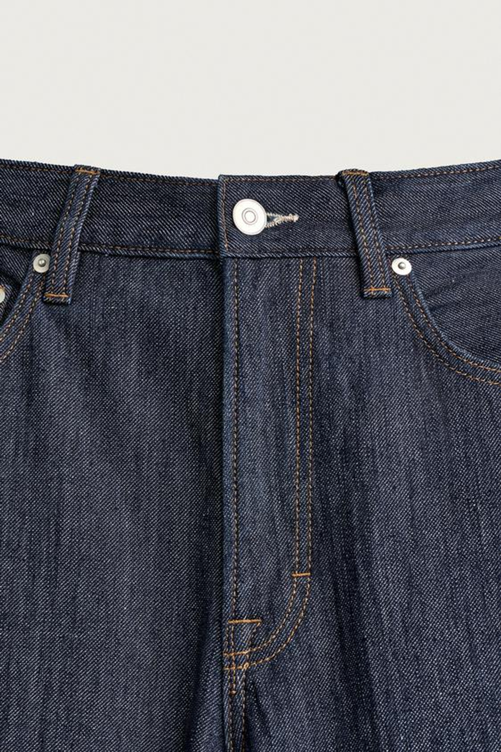 ZARA ДЖИНСЫ STRAIGHT FIT С КОНТРАСТНЫМ ПОДВОРОТОМ, ИНДИГО
