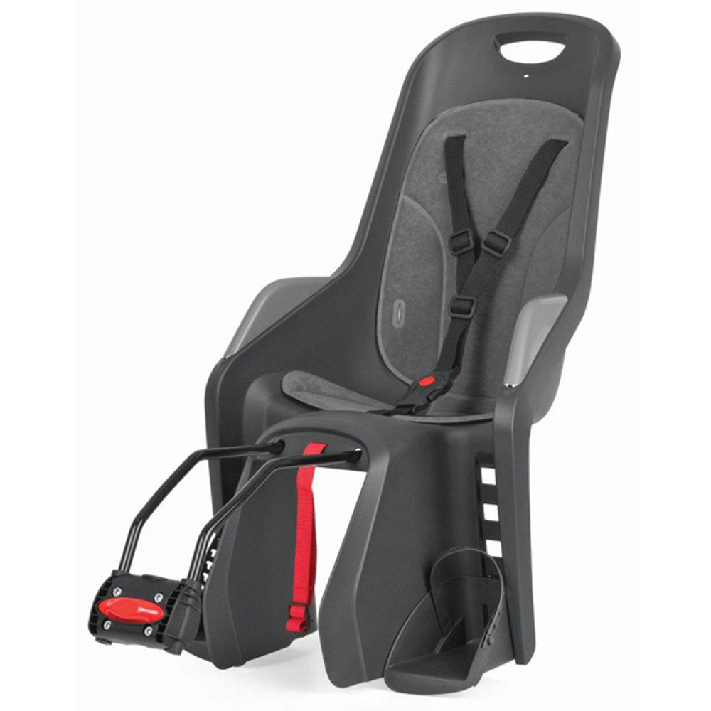 Кресло детское Polisport BUBBLY MAXI FF Rear Grey/Silver крепление на подсидельную трубу, без упак.