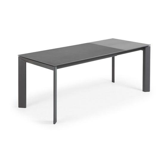 Стол Atta 140 (200) x90 антрацит керамика Испания