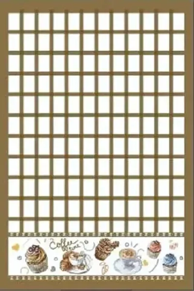 Полотенце кухонное «Клетка - Сладости» 40*57 см, цвет кофе с молоком, микрофибра 200 гр/м2
