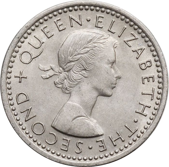 3 пенса 1957 Новая Зеландия