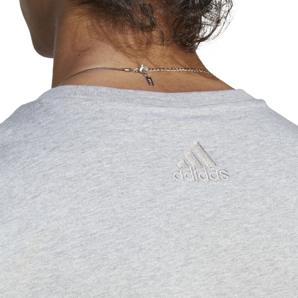 Мужское теннисное поло adidas Essentials Single Jersey Big Logo T-Shirt Men - Lightgrey, White
