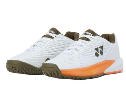 Мужские кроссовки теннисные Yonex Power Cushion Eclipsion 5 - white/brown