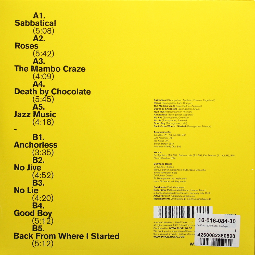 De-Phazz & STUBAphilharmonie / De Capo (LP)