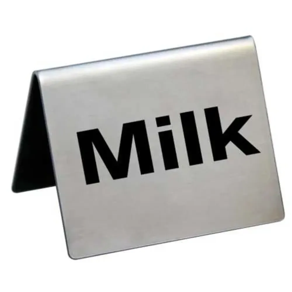 Табличка "Milk" 5*4 см, сталь, P.L. Proff Cuisine