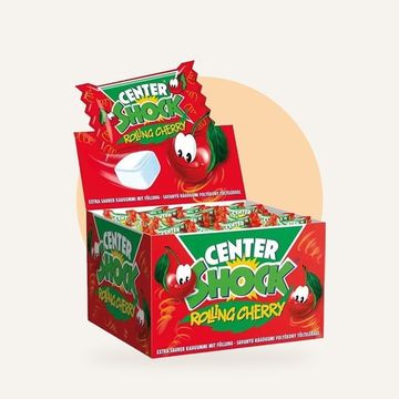 Жевательная резинка Center Shock Rolling Cherry, 4 г