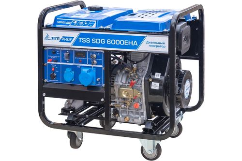 Дизель генератор TSS SDG 6000EHA - [6 кВт / 27,1 А] двигатель Lifan, эл. старт
