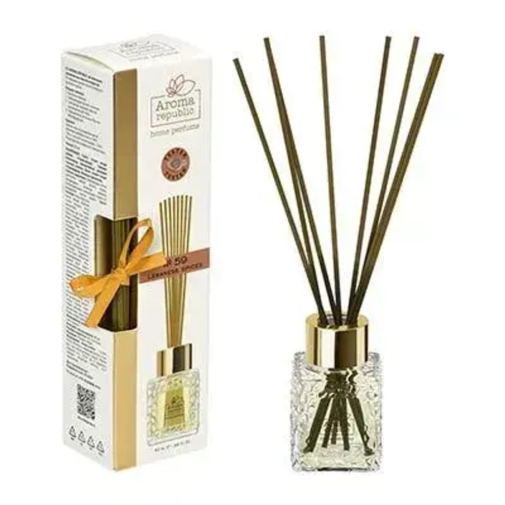 Ароматический диффузор в стеклянном флаконе 50мл «№59 Lebanese spices» AROMA REPUBLIC