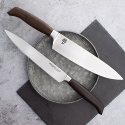 Нож для нарезки 21см Berger Cutlery Ergo Line Smoked Oak