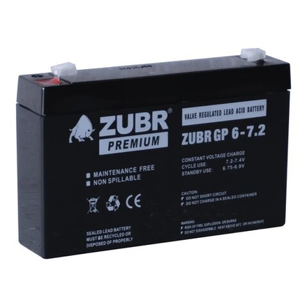 Аккумулятор ZUBR GP6-7.2
