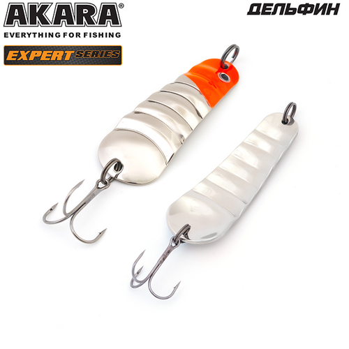 Блесна колебалка Akara Expert Дельфин 65 мм 12 гр. 3/SIL