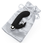 Черный вибратор с клиторальным отростком Greedy Girl Mini Rabbit Vibrator - 14 см. (Цвет: черный)