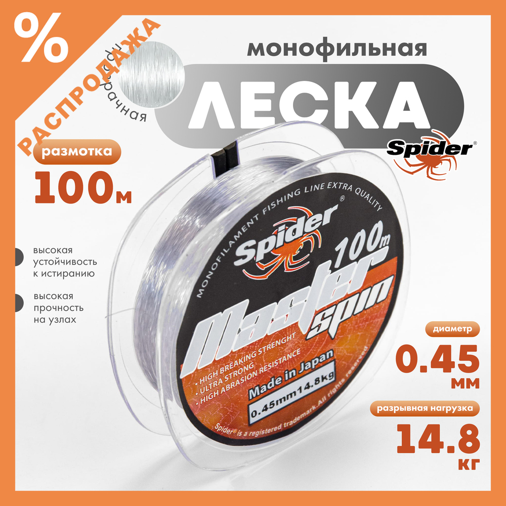 Леска Spider Master Spin (100м)