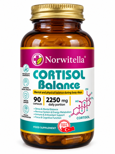 Norwitella, Cortisol Balance,90 caps 2250 mg | Картизол Баланс 90 капс 2250 мг