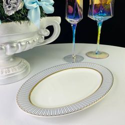 Lenardi 145-459 Овальное блюдо 23см ИНФАНТА в под.уп.(х30)Костяной фарфор