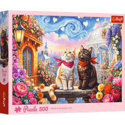 Pazl \ Puzzle \ Пазлы Puzzles - "500" - Purrfect Love