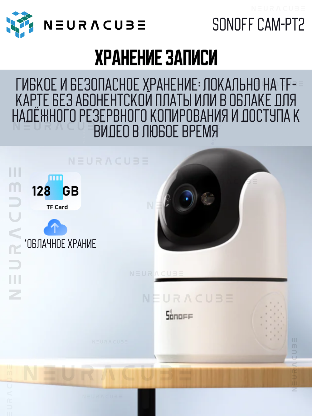 IP-Камера Sonoff CAM-PT2 - Wi-Fi