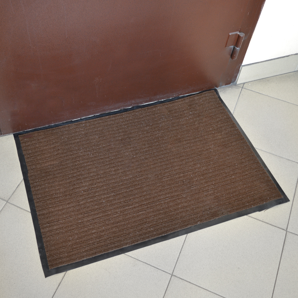 Коврик 60*90см влаговпитывающий ребристый FLOOR MAT "Стандарт", коричневый