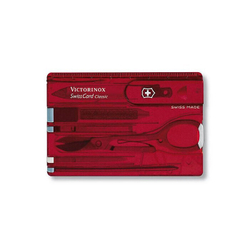 Швейцарская карточка Victorinox SwissCard Ruby красная 0.7100.T