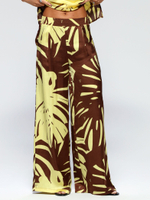 Костюм летний шелковый "ART SILK", 713.9052.09.11, цвет монстера лимон