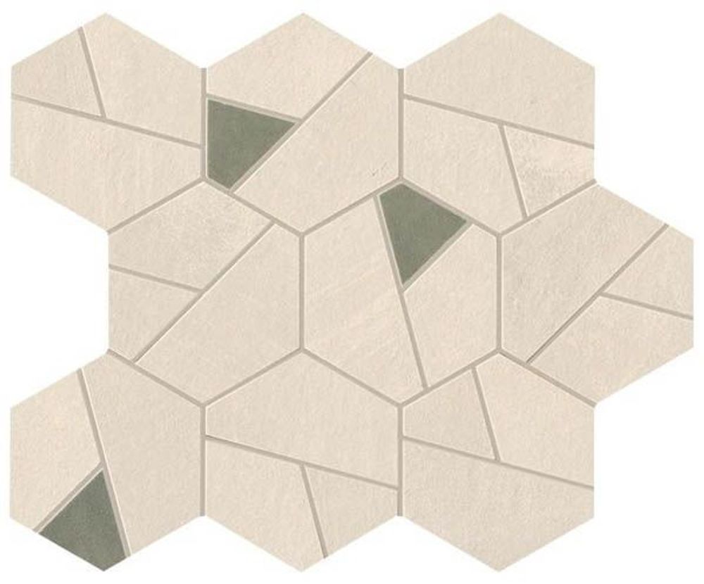 Мозаика Boost Pro Ivory Mosaico Hex  Olive