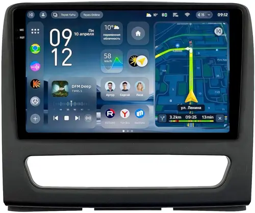 Магнитола для Sollers Atlant 2022+ - Teyes CC4-PRO монитор 9.5" 2K QLED на Android 13, Быстрейшая, Snapdragon 778G, ИИ, CarPlay, DSP, 4G SIM-слот