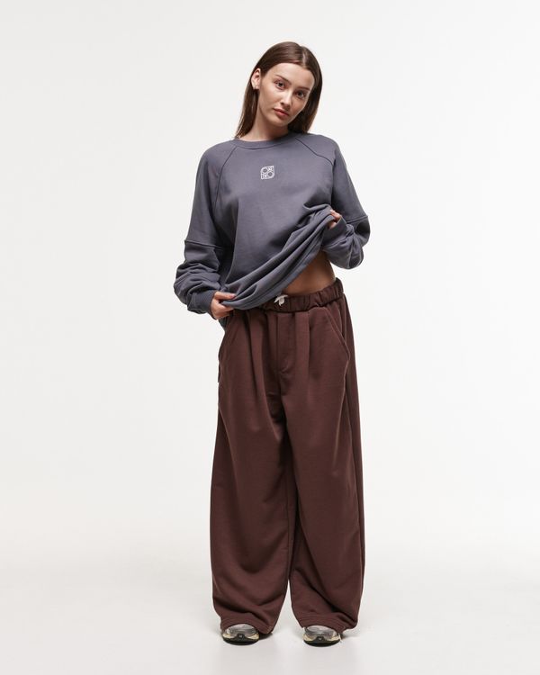 Брюки Baggy Trousers Logo French Roast - фото 8